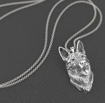 G.SKY German Shepherd Necklace Dog Pendant Animal Series Jewelry For Pet Lovers