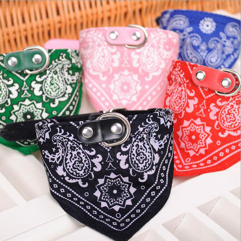 Bandana Dog Scarf Collars Adjustable Bandana