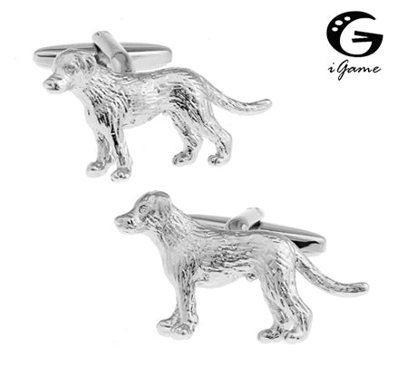 iGame 3D Dog Cuff Links For Men Quality Brass Material Lovely Animal Style Free Shipping