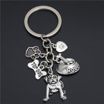 1pc Dog Bone Dog Paw Alloy Key Chain For Women Girl Bag Keychain Charm Pendant Jewelry Aceessories Gift For Dog Lover