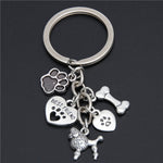 1pc Dog Bone Dog Paw Alloy Key Chain For Women Girl Bag Keychain Charm Pendant Jewelry Aceessories Gift For Dog Lover