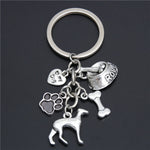 1pc Dog Bone Dog Paw Alloy Key Chain For Women Girl Bag Keychain Charm Pendant Jewelry Aceessories Gift For Dog Lover