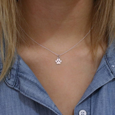 Moana Choker Kolye Fashion Pets Dogs Footprints Paw Chain Pendant Necklace Necklaces & Pendants Jewelry For Women Sweater