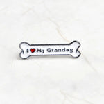I Love My Dog Grandog Agility Crazy Dogs Enamel Pin Cute Cartoon Bone Pins Brooch Jewelry Badge Denim Bag Gift for Dog Pet Owner
