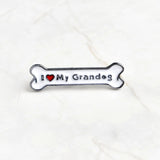 I Love My Dog Grandog Agility Crazy Dogs Enamel Pin Cute Cartoon Bone Pins Brooch Jewelry Badge Denim Bag Gift for Dog Pet Owner