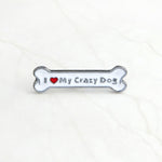I Love My Dog Grandog Agility Crazy Dogs Enamel Pin Cute Cartoon Bone Pins Brooch Jewelry Badge Denim Bag Gift for Dog Pet Owner