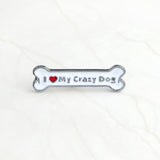 I Love My Dog Grandog Agility Crazy Dogs Enamel Pin Cute Cartoon Bone Pins Brooch Jewelry Badge Denim Bag Gift for Dog Pet Owner
